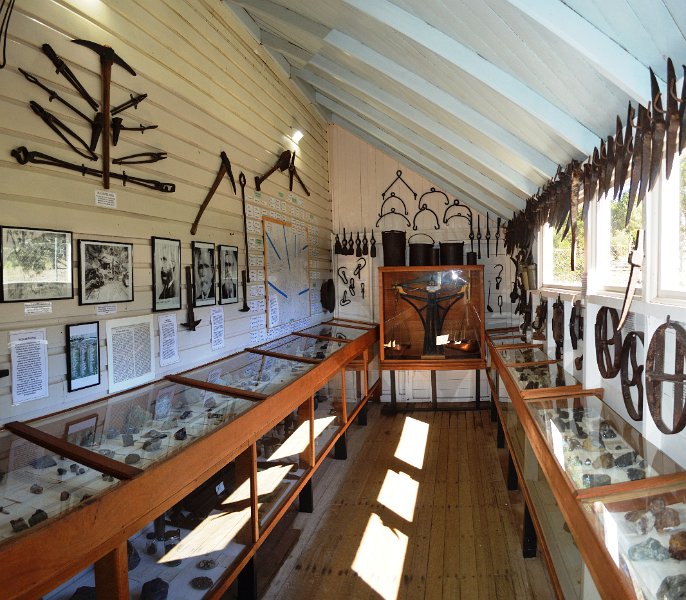 23HerbertonPan05.JPG - Herberton Historic Village - museum items in the Herberton State School building