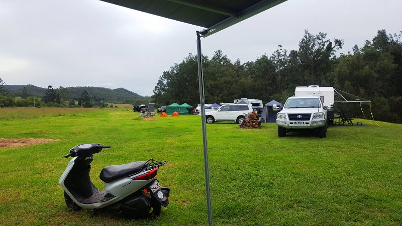 20230406_152928.jpg - Our camp site is beside the upper reaches of the Albert River
